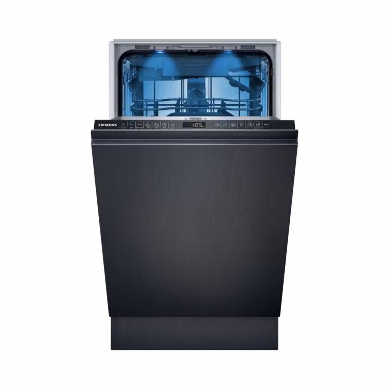 Siemens SR65EX09ME energiezuinige vaatwasser, volledig geïntegreerd, 45 cm breed, 44 dB, met uitschuifbare besteklade