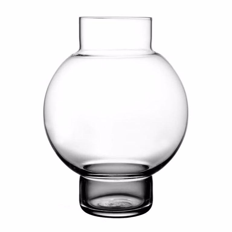 Skrufs Glasbruk Tokyo vaas en waxinelichtjeshouder, 13 cm