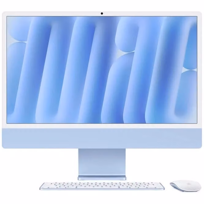 Apple iMac 24 (2024) M4 All-in-one PC, 16GB RAM, 256GB SSD, Blauw