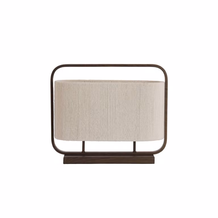 Light & Living Tafellamp Lecce Bruin met Touw en Textiel