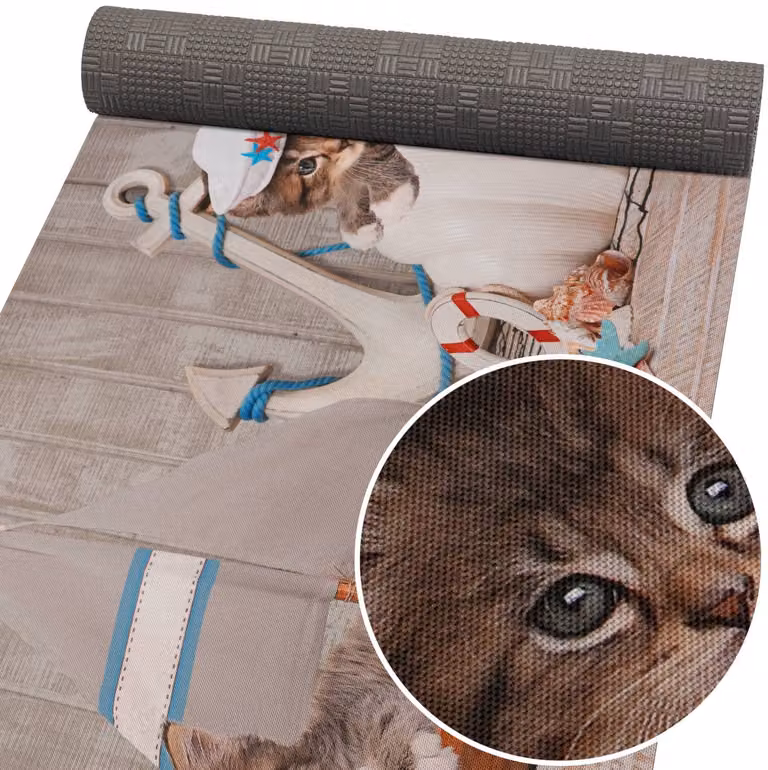 ANRO Keukenloper Katten Maritiem Meerkleurig Antislip B/D: 180 x 52 cm
