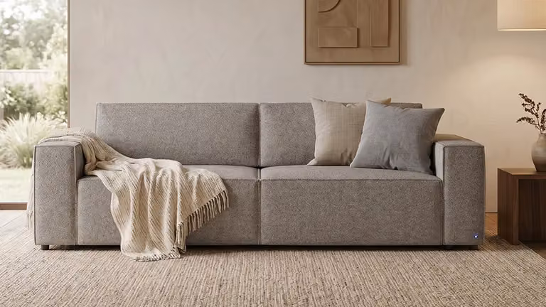 BRUNO® Aurora Lounge slaapbank Taupe met opbergruimte en logeerbed