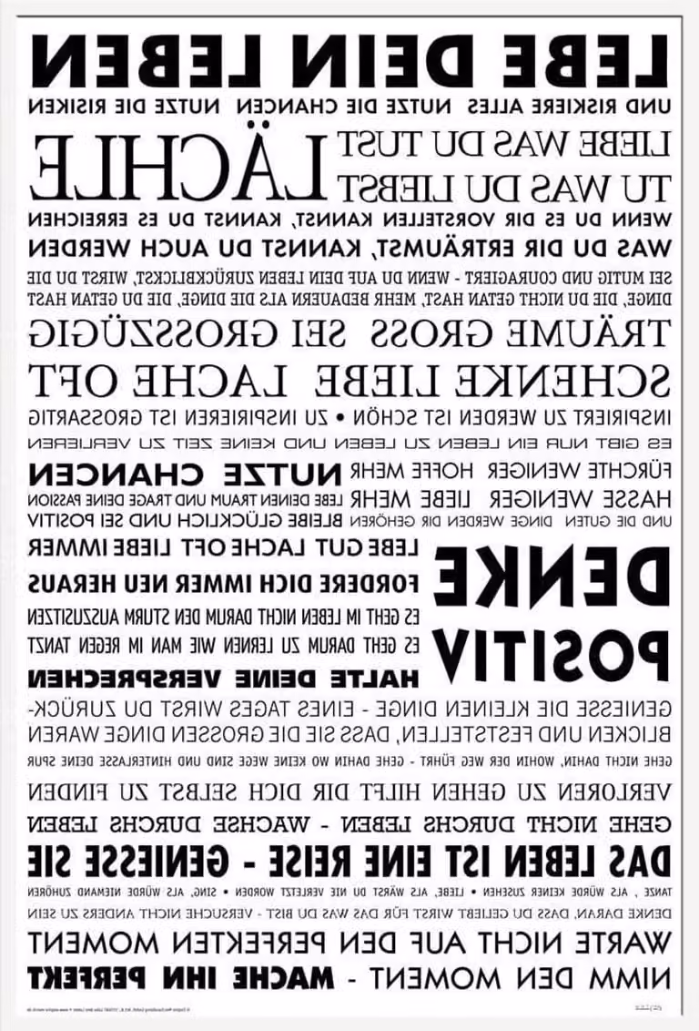 Motivatieposter Inspirerende Print Muurdecoratie met Wissellijst Wit 61 x 91.5 cm