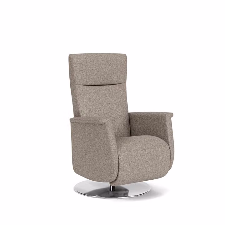 Prominent Sta-op-stoel Harris - Lichtbruin/Beige - Stof