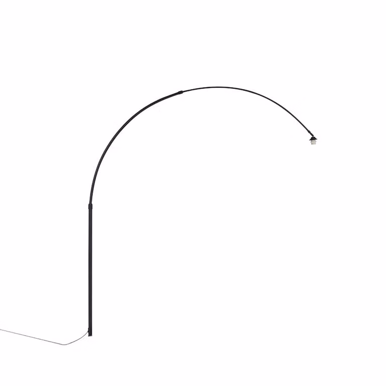 Qazqa Booglamp XXL zwart metalen modern met E27 fitting