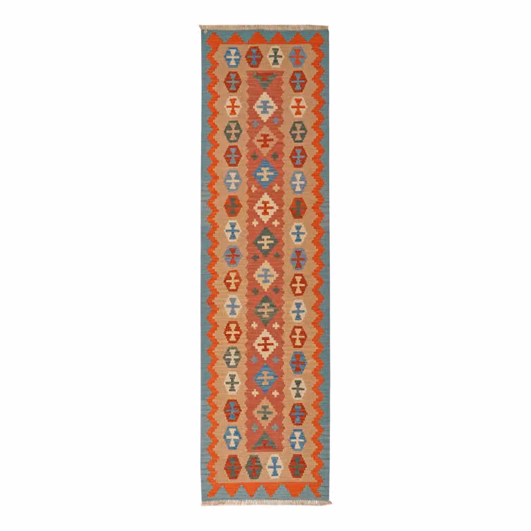 home24 Kelim Gashgai laagpolig vloerkleed multicolor wol B: 80 cm, L: 290 cm
