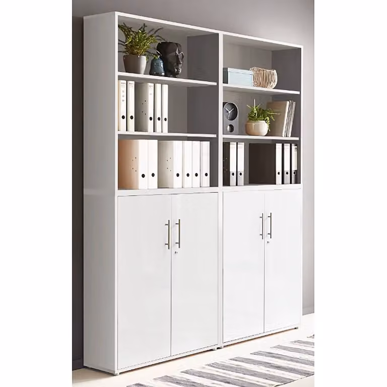 home24 Kastenset 4-delig type A grijs/lichtgrijs/mat wit B/D/H: 114 x 33 x 85 cm