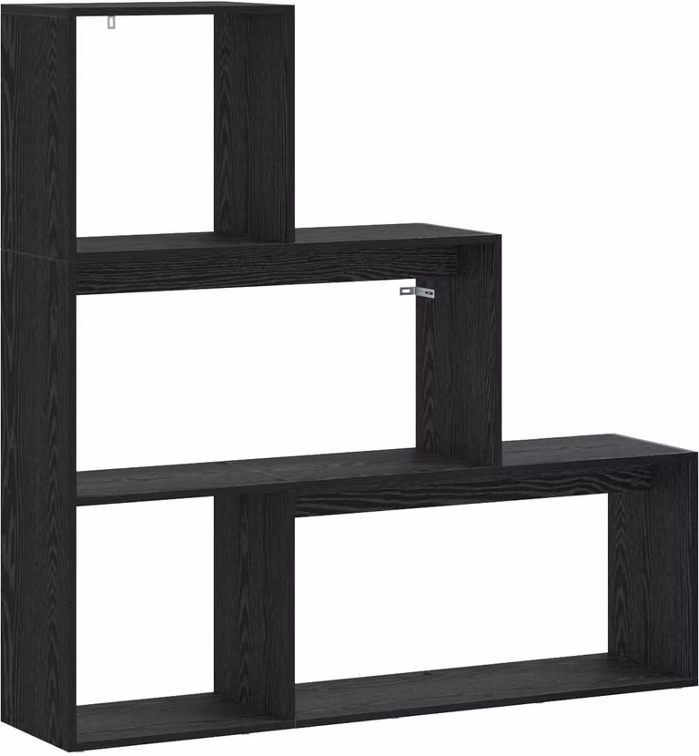 vidaXL Roomdivider Boekenkast met achterpaneel, Bewerkt hout, B x D x H: 123 x 29 x 123 cm