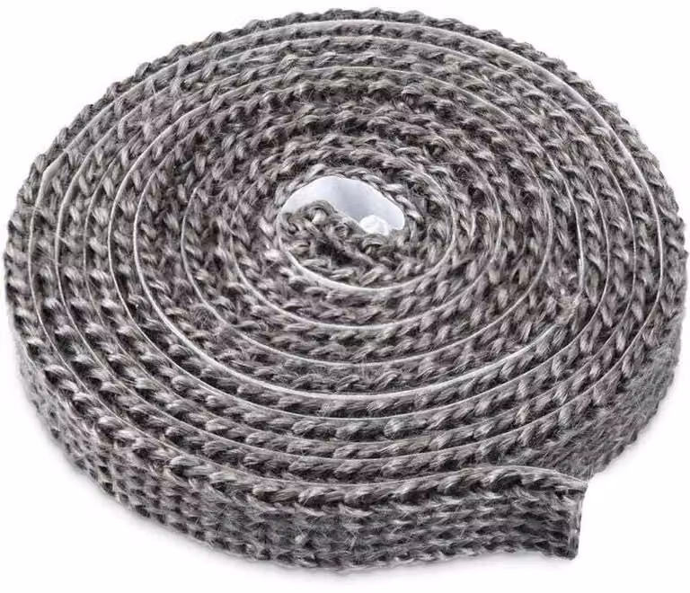 Zelfklevende hittebestendige afdichtingsstrips voor houtkachels, open haarden en ovens, hittebestendig tot 550 °C, 3 mm x 20 mm x 3 m