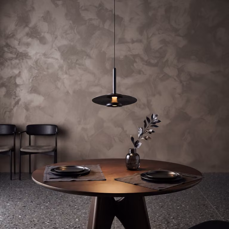 Artdelight Madison Design Hanglamp zwart Ø 22 cm