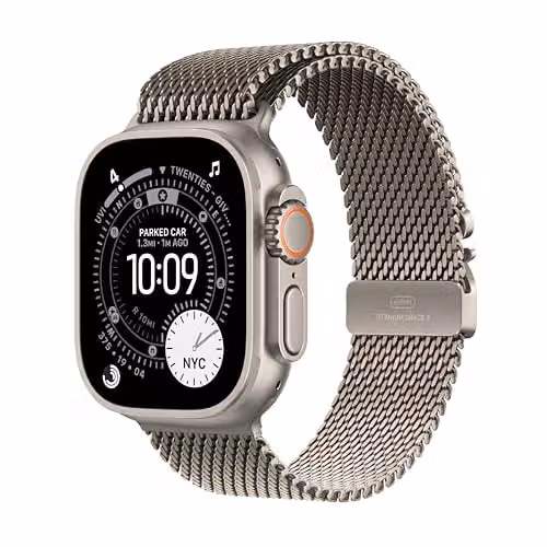 Apple Watch Ultra 3 GPS + Cellular Smartwatch met Milanees bandje - Silver, Beige of Black