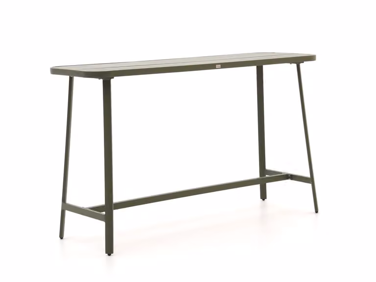 Bellagio rechthoekige bartafel van gepoedercoat aluminium in groen mat