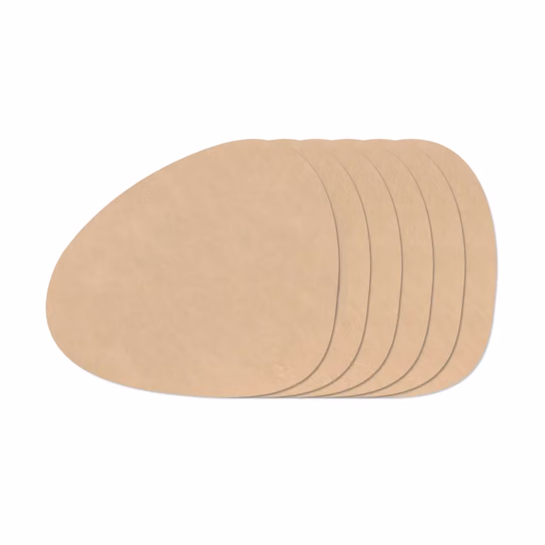 LIND DNA Nupo Curve placematsset Nupo Sand, 6-stuks