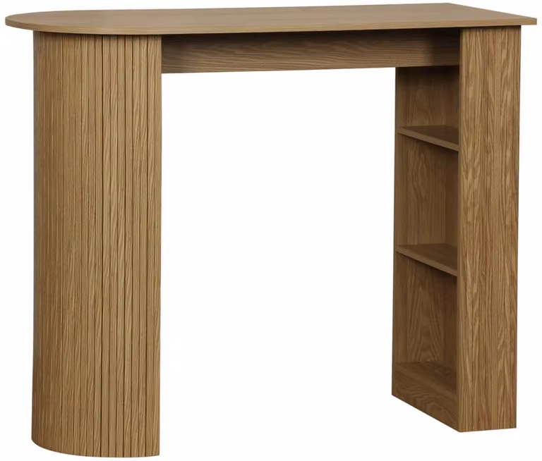 Sweeke Bartafel Wallis met opbergruimte en 3 planken in houtdecor