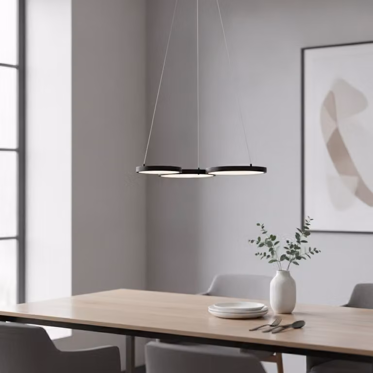 Moderne hanglamp Magnus Lyora zwart aluminium 55 cm