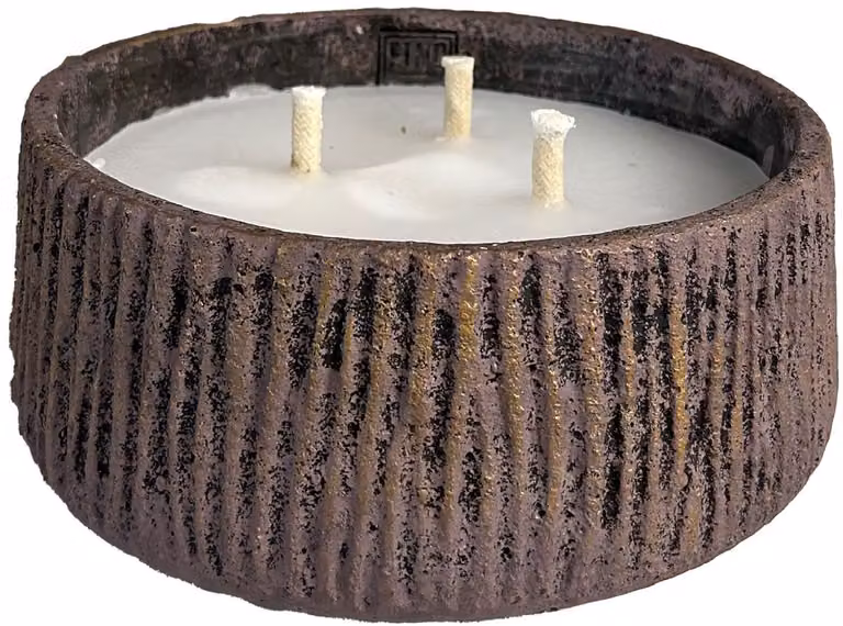 PTMD Collection Kaars Houder Paars B/D/H: 25 x 25 x 12 cm