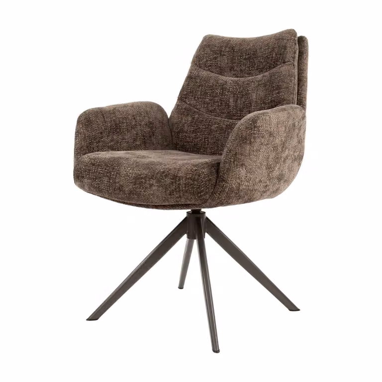 Set van 2 Nest of Nora Armstoelen Sarvo - 360 graden draaibaar - Bruin