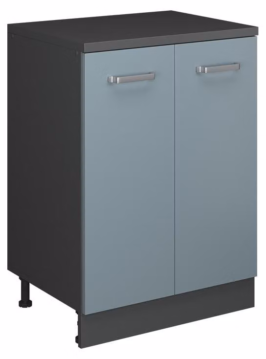 Vicco R-Line Keukenkast voor schuine wand Blauw-grijs, 60 cm, 2 deuren, Model 61748