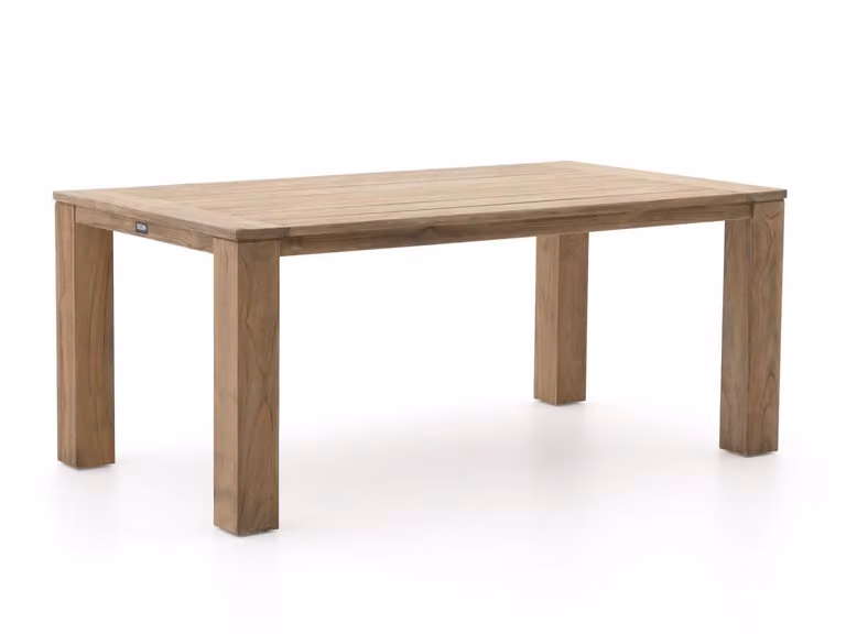 ROUGH Furniture Rectangulaire Tuin eettafel van Teakhout in Bruin en Grijs
