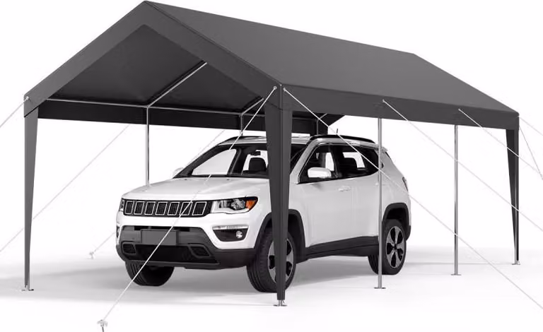 Selius Carport Draagbare Autohoes - B/D/H: 6,09 x 3,05 x 2,87 meter