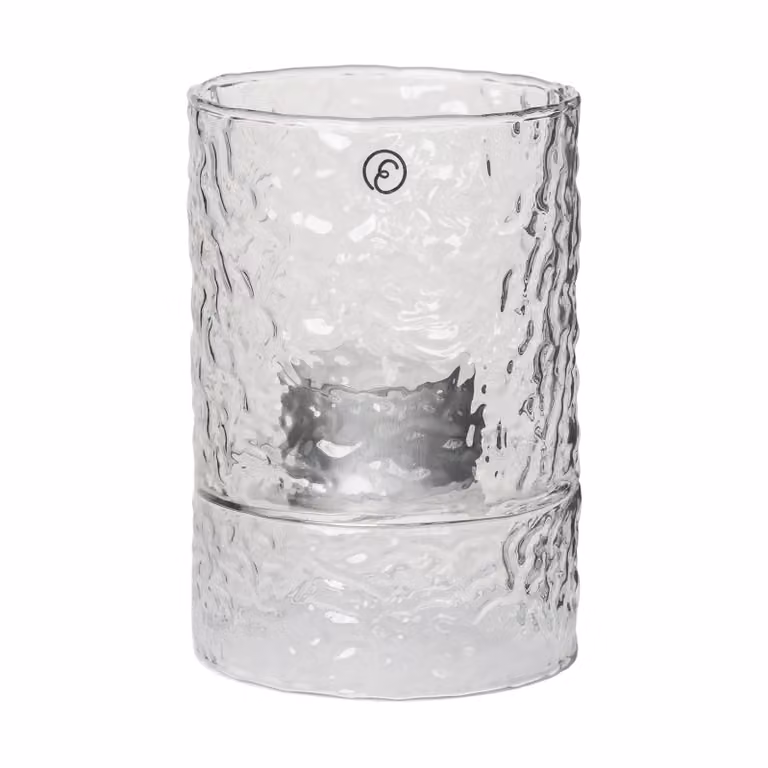 ERNST vaas en windlicht met structuur Ø7,5 x 11 cm