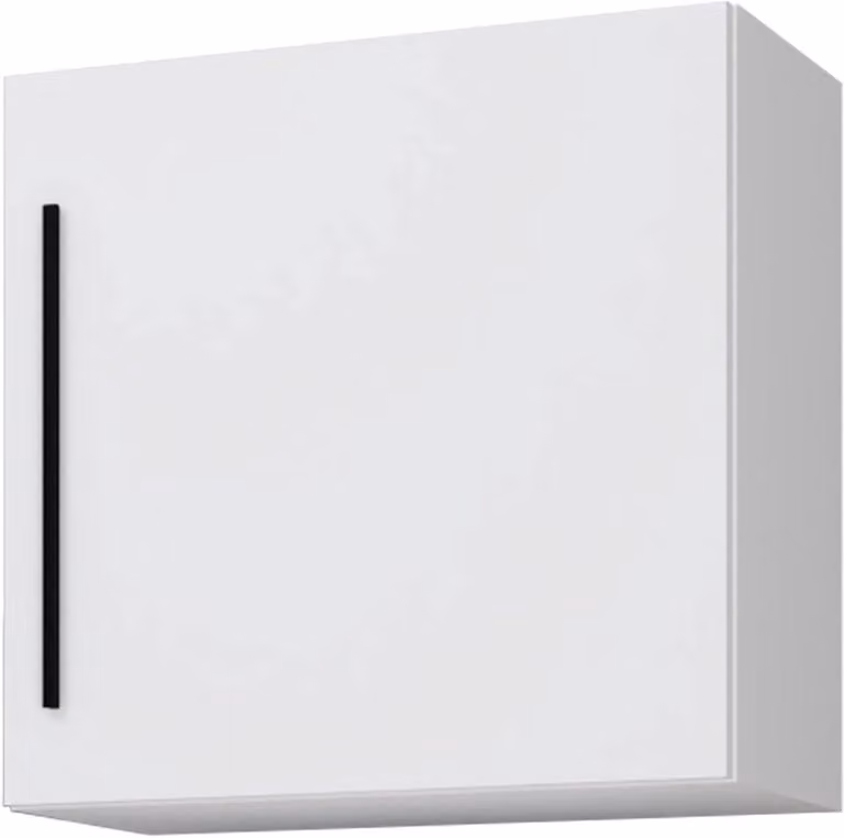 Witte houten wandkast kubus voor in de woonkamer B/D/H: 50 x 50 x 30 cm