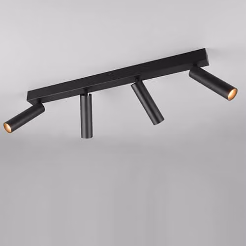 Trio Ambala Slanke Plafondspot 4x LED - Zwart