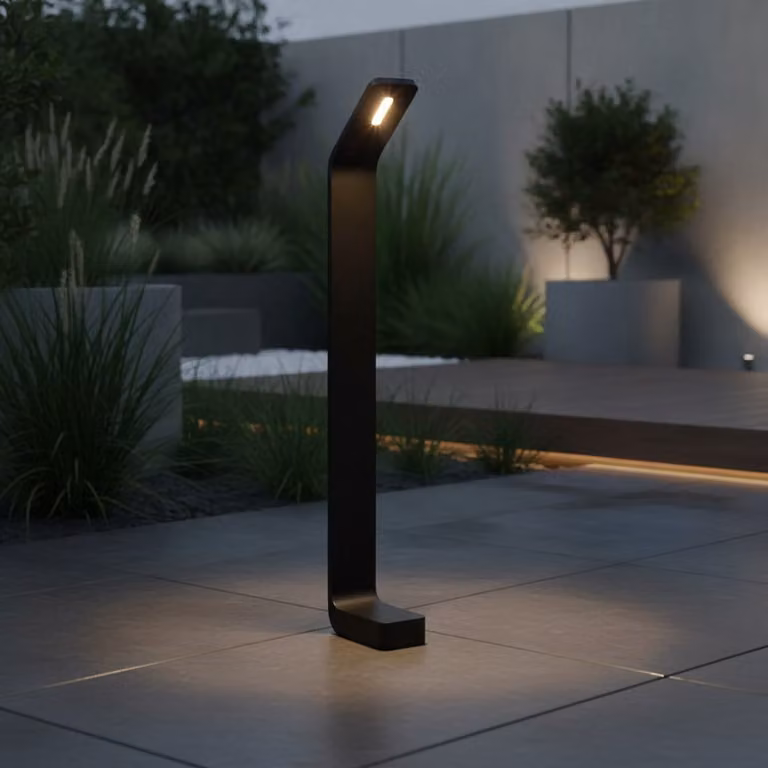 Artdelight Koloa Buitenverlichting Zwart Aluminium Hoogte: 80 cm