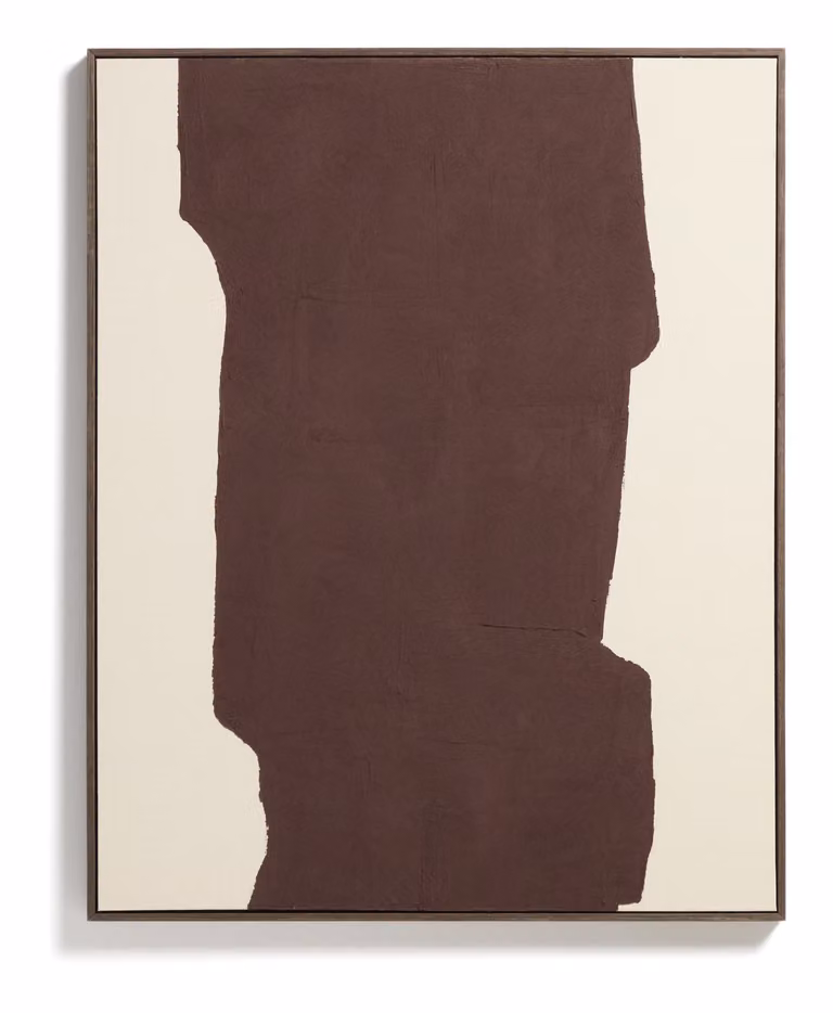 Kave Home Schilderij Irden Handgeschilderd, Rood, B: 100 cm x H: 80 cm