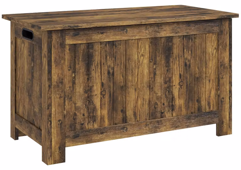 HOMCOM Opbergkist in rustic design met handvatten en deksel, B/D/H: 81 x 40 x 46 cm