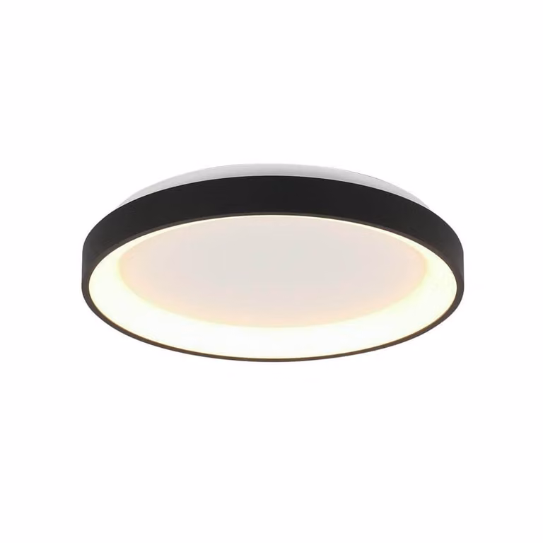 Steinhauer Ringlede design plafondlamp zwart Ø 28 cm