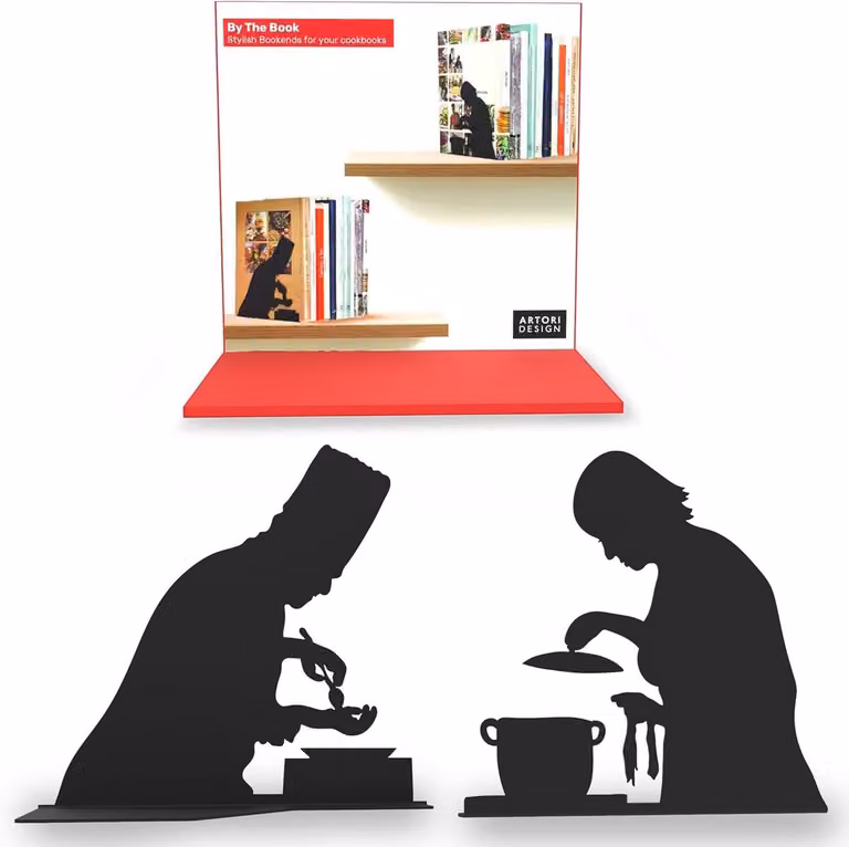 Metalen decoratieve boekensteunen - Moderne woonaccessoires voor boekenplanken en bureau