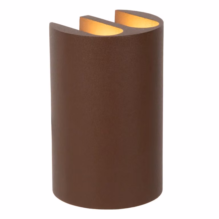 Lucide YORK LED wandlamp voor binnen en buiten - Bruin - IP54