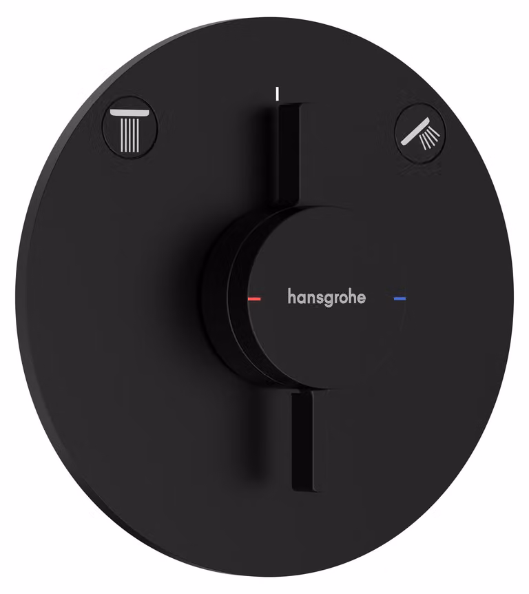 Hansgrohe DuoTurn S mengkraat UP 2, geborsteld zwart