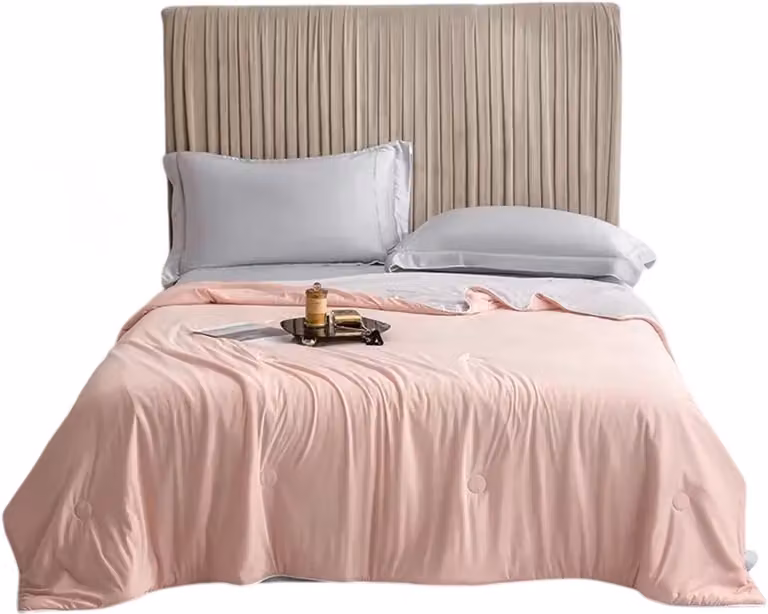 Rimmo Koeldeken Zomer Quilt Lichtgewicht Dubbelzijdig voor Slaapkamer - Roze - 150 x 200 cm