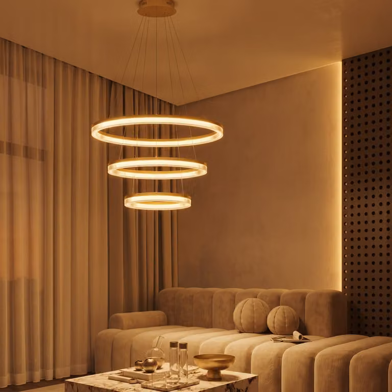 Lyora Gouden hanglamp 3-lichts - Goud/Messing