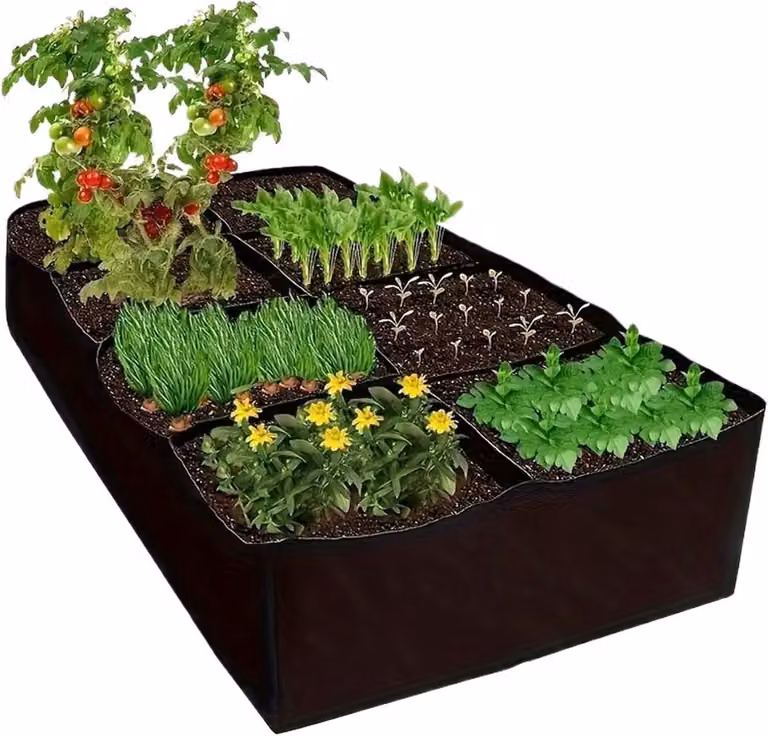 Tuinbed Plantenzakken Grijs - Verhoogde Bedden voor het Kweken van Planten - 128 Gallon