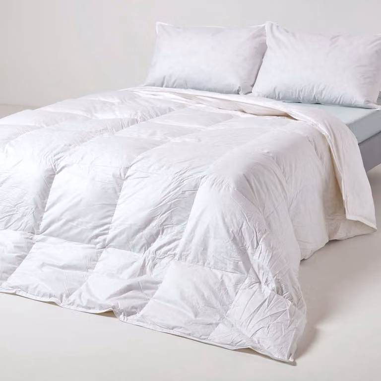 Homescapes Luxury Eendendons Dekbed 200 x 200 cm – Warmteklasse 2 – Katoen 300TC – Eendenveren en dons