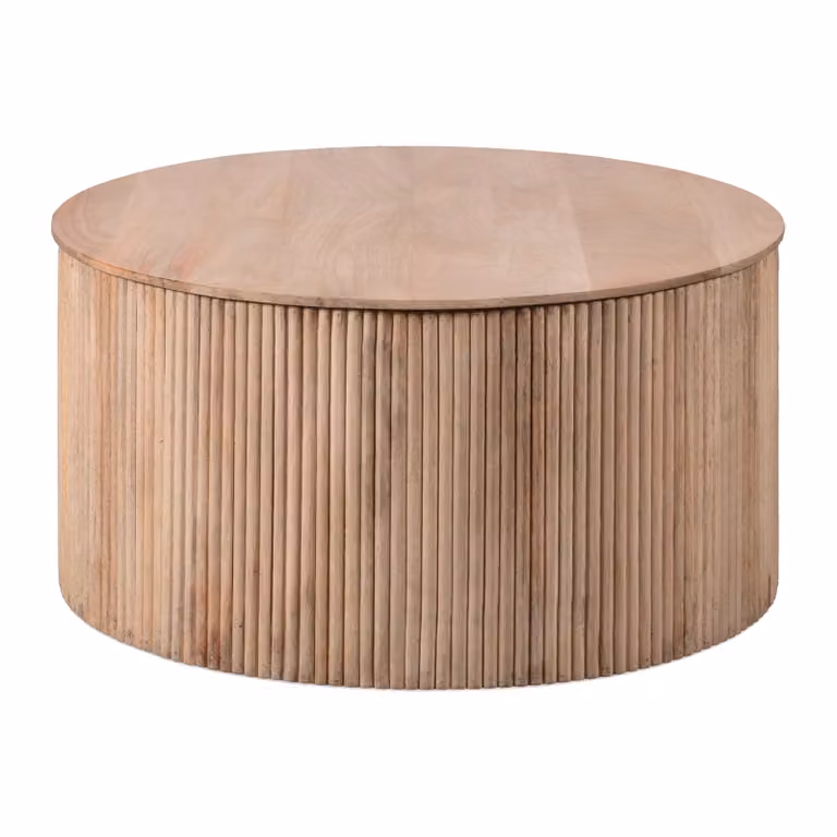 Lewis & Loft Salontafel Lonne - FSC mangohout - Naturel - ⌀70 cm
