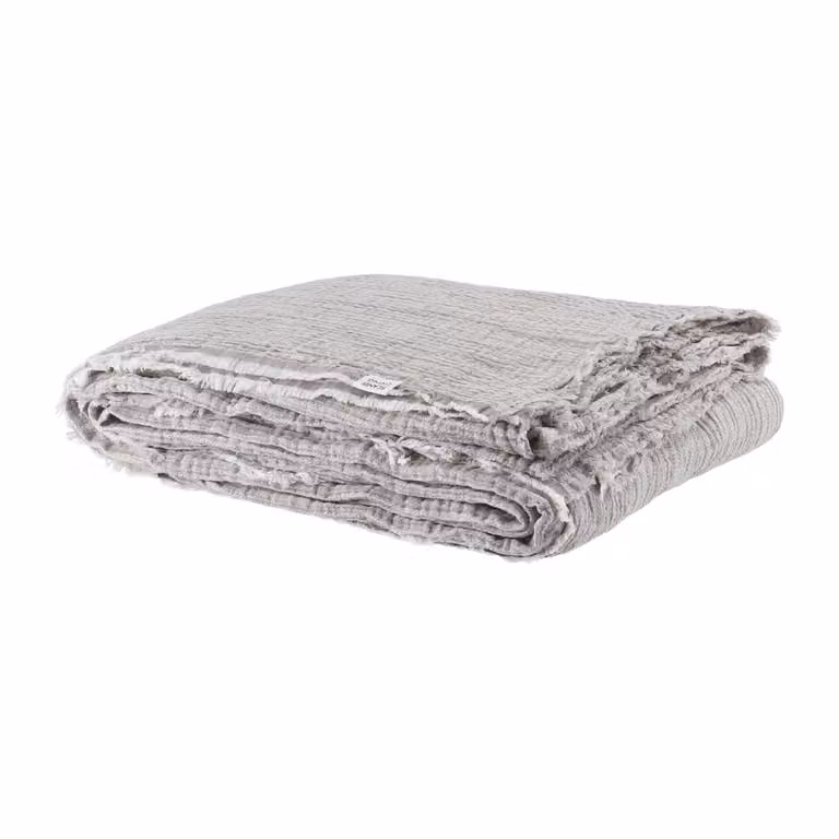 Scandi Living Breeze sprei Grijs 160 x 260 cm