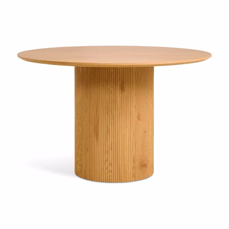 Nest of Nora Fenna Ronde Eettafel voor 4 personen - Naturel fineer - Breedte: 120 cm