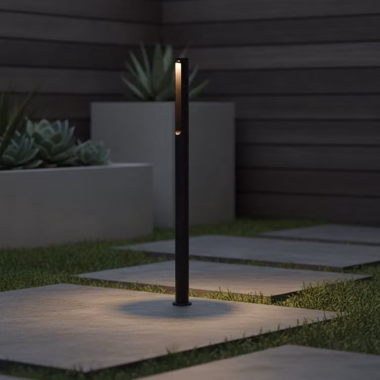 Lyora Design padverlichting voor in de tuin, zwart aluminium, 200 cm