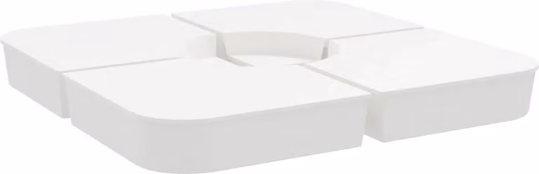 vidaXL 4-delige set kruisvoet parasolstandaarden, 100 kg, PP
