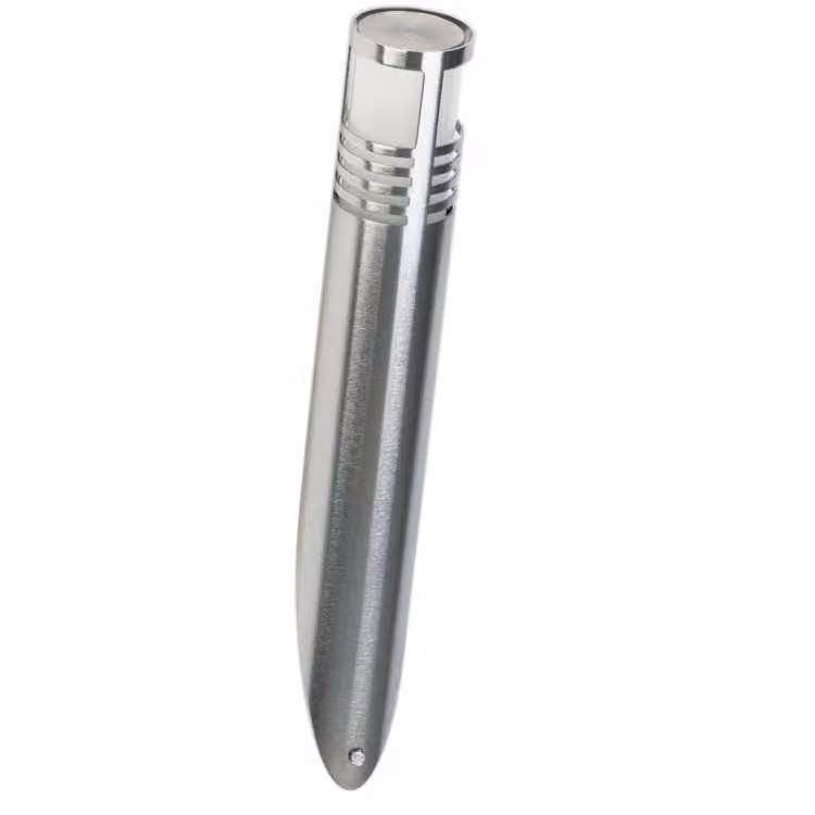 Moderne Albert RVS buitenlamp Tight Slant 30cm - Zilver/Wit