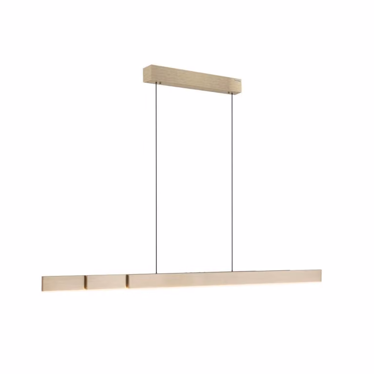 Paul Neuhaus Pure Moto-Rise Design LED hanglamp messing met afstandsbediening en hoogteverstelling