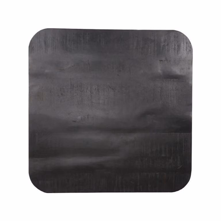 Label51 Eetkamertafel Sloppy Edge Tafelblad - Zwart - Mangohout - Breedte: 70 cm