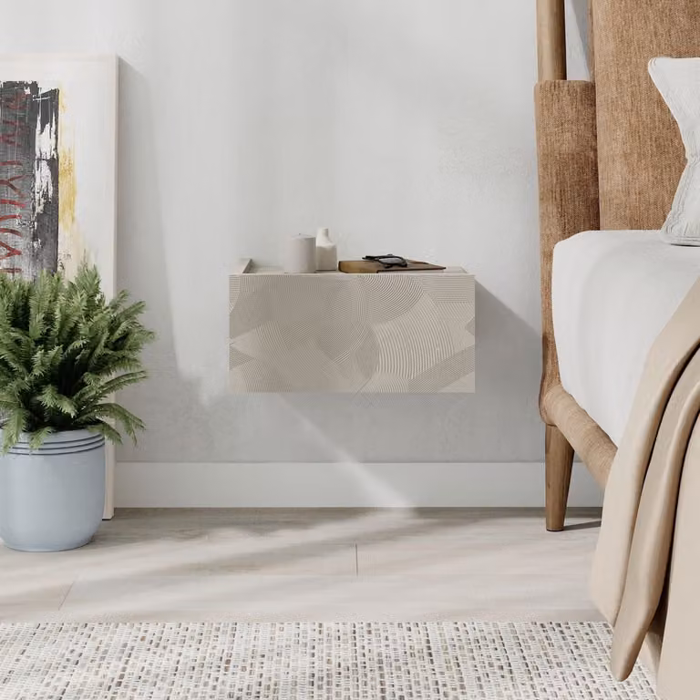 Skye Decor Nachtkastje Onda - Sandstone Travertin - B/D/H: 38,4 x 31 x 18,5 cm