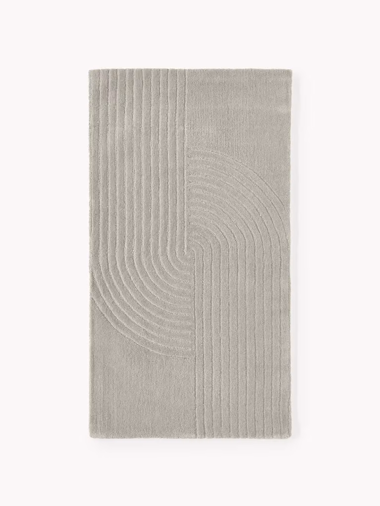 Westwing Collection Mason handgetuft wollen vloerkleed met geometrisch design