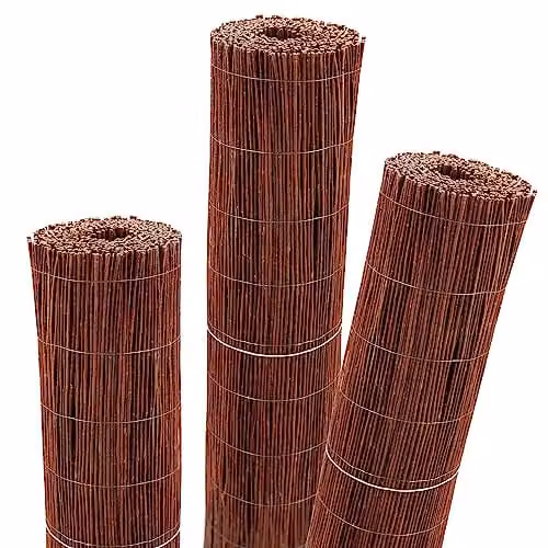Aquagart Rieten mat, 5m x 150 cm, natuurlijk privacyscherm van wilgentenen voor tuin, balkon en terras
