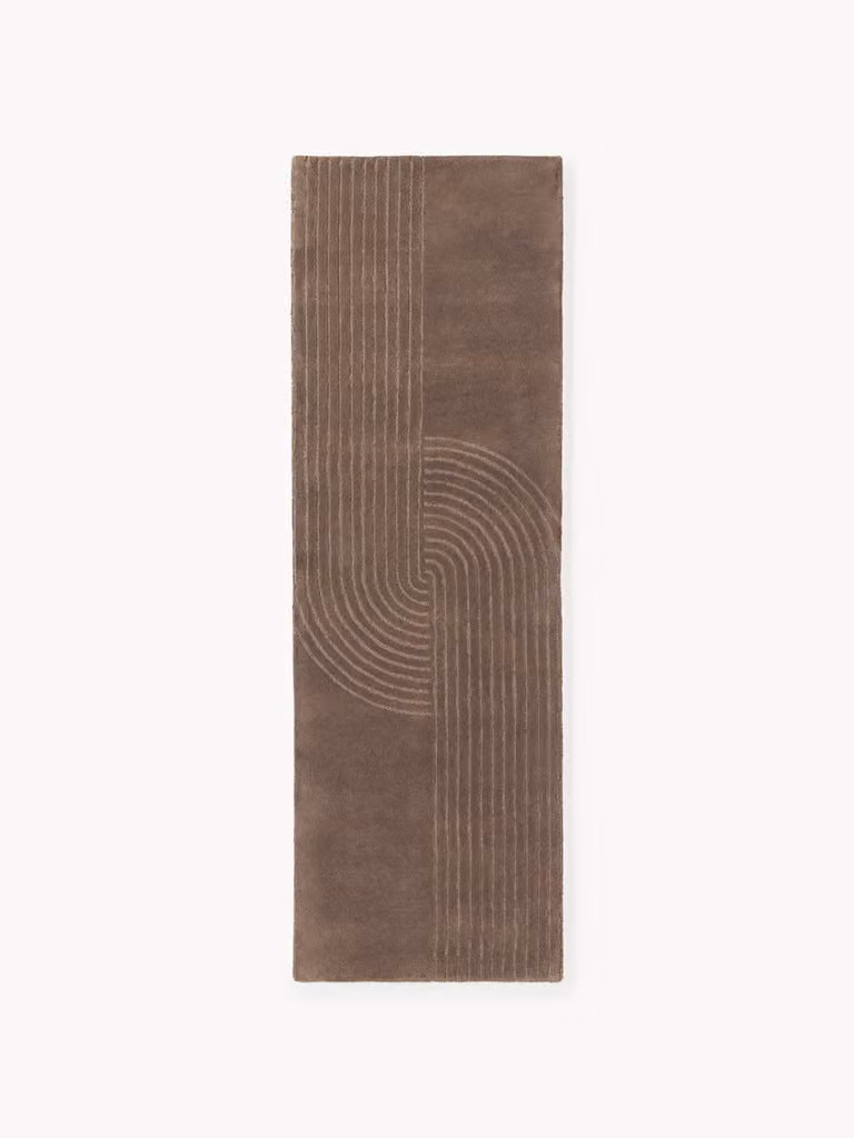 Westwing Collection Mason handgetufte wollen loper met geometrisch design